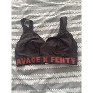 NWT Savage‎ Fenty Forever Savage Bralette Black & GoJi Berry Red Size 1X